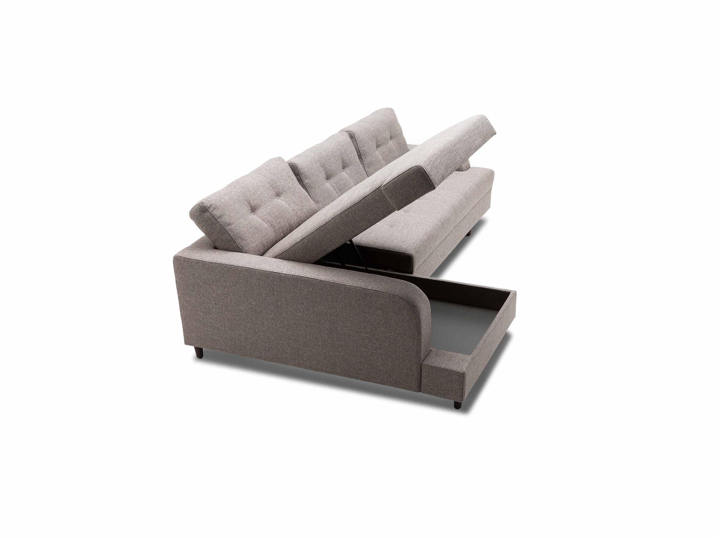 Biblio Corner Chaise Sofa Bed 105" - Image 2