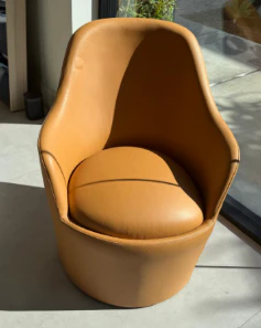 Ena Leathed Armchair - Costa Mesa, CA - Image 3