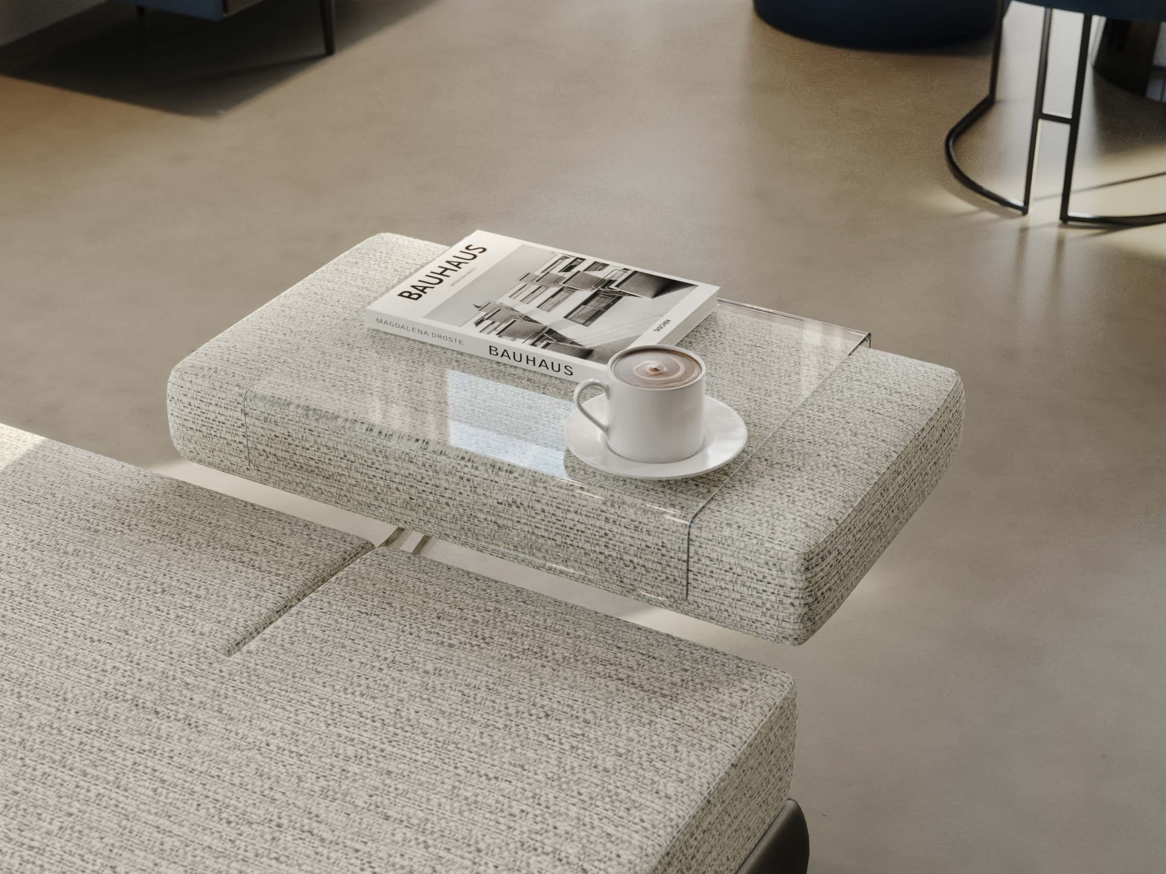 Mony Three Seater Sofa with Table - Image 8
