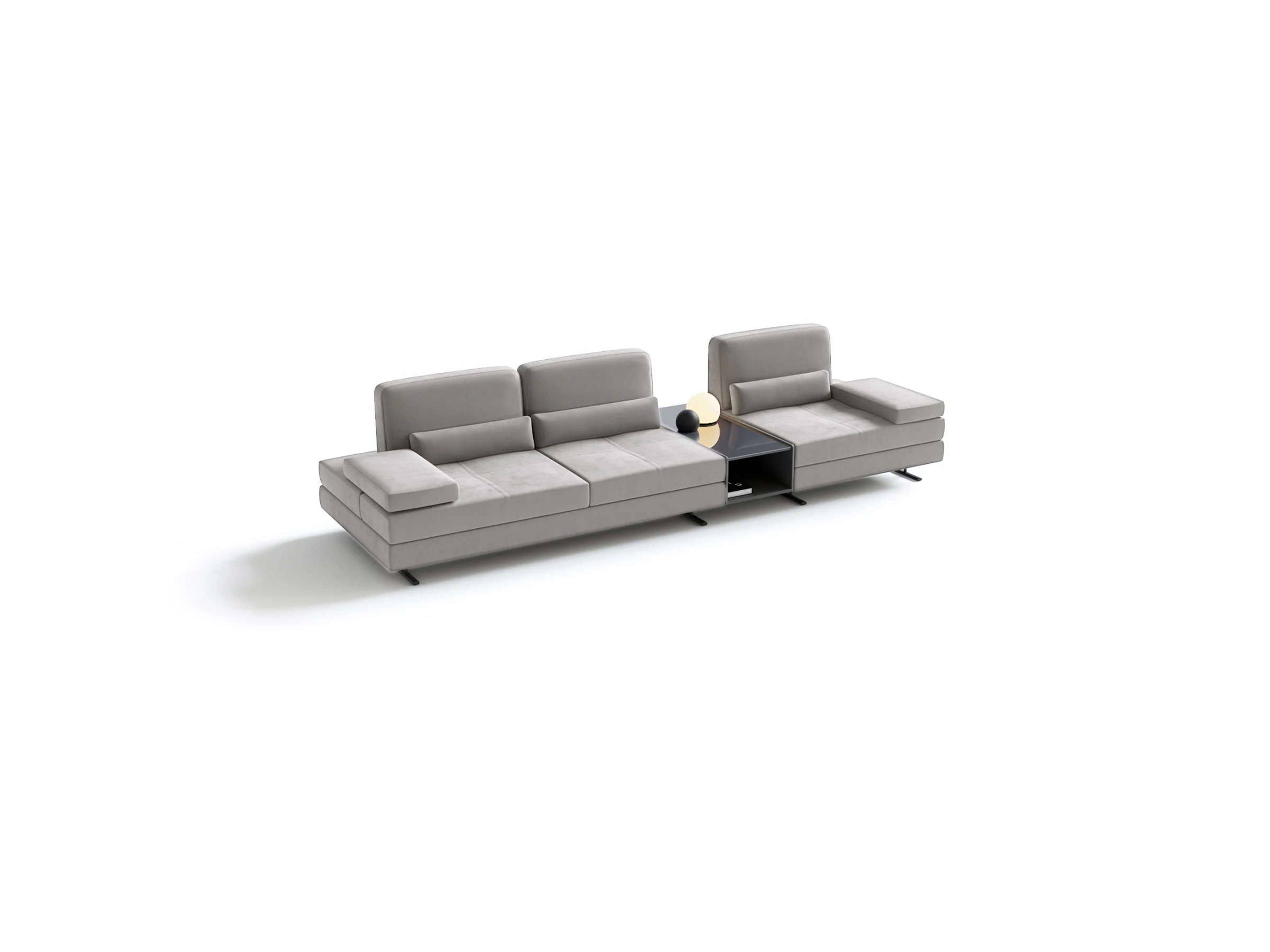 Mony Three Seater Sofa with Table