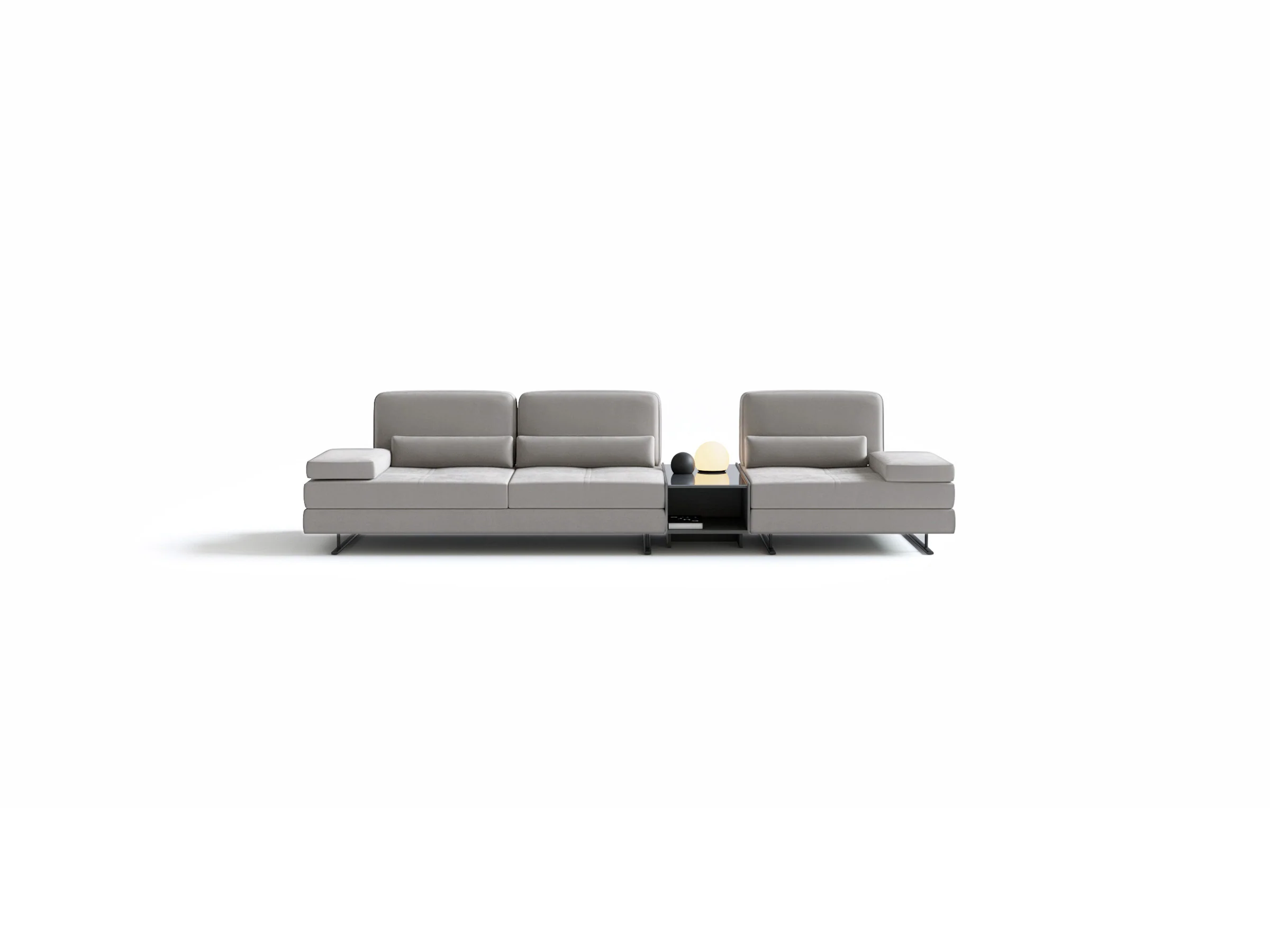 Mony Three Seater Sofa with Table - Image 2