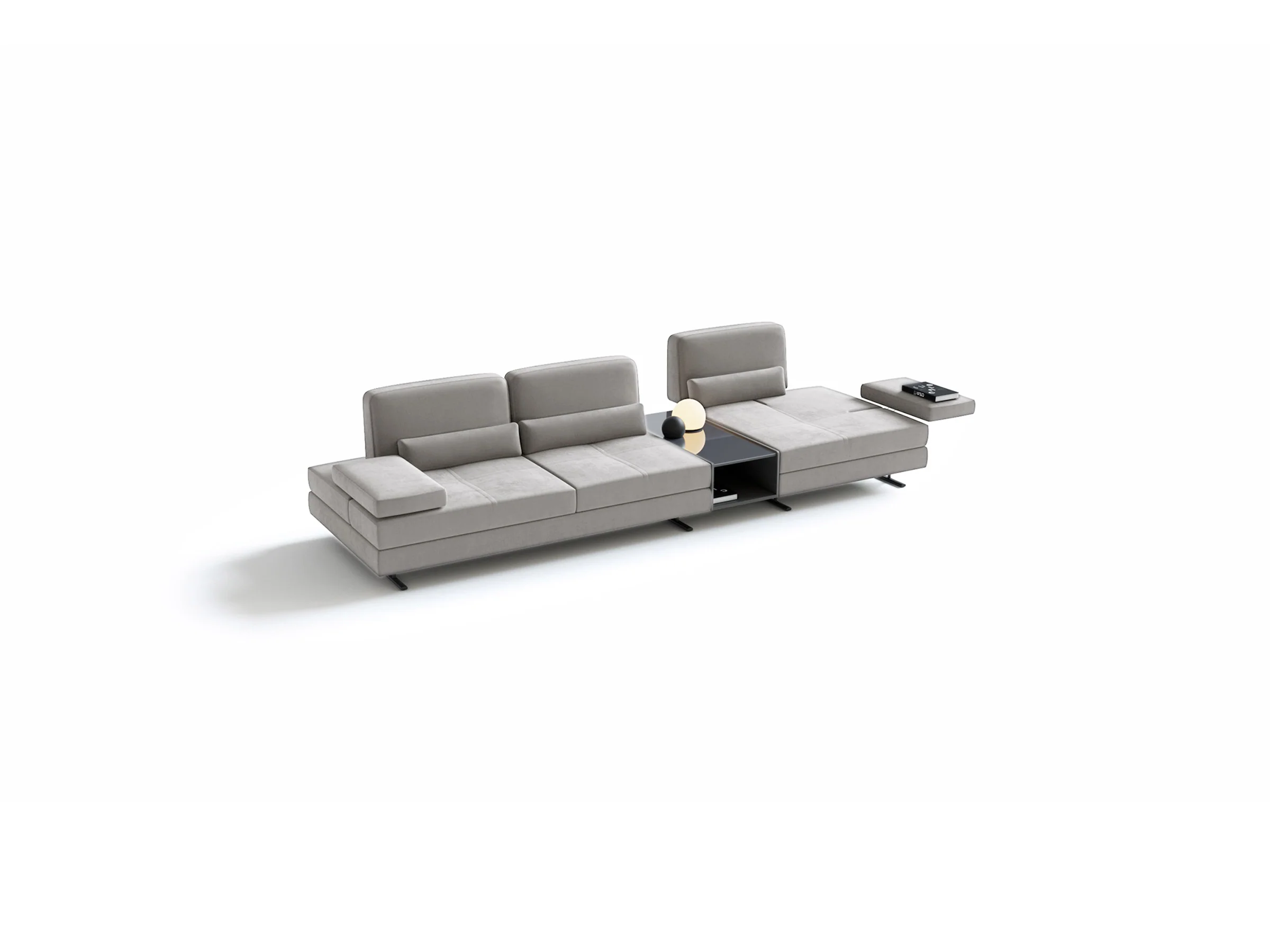 Mony Three Seater Sofa with Table - Image 3