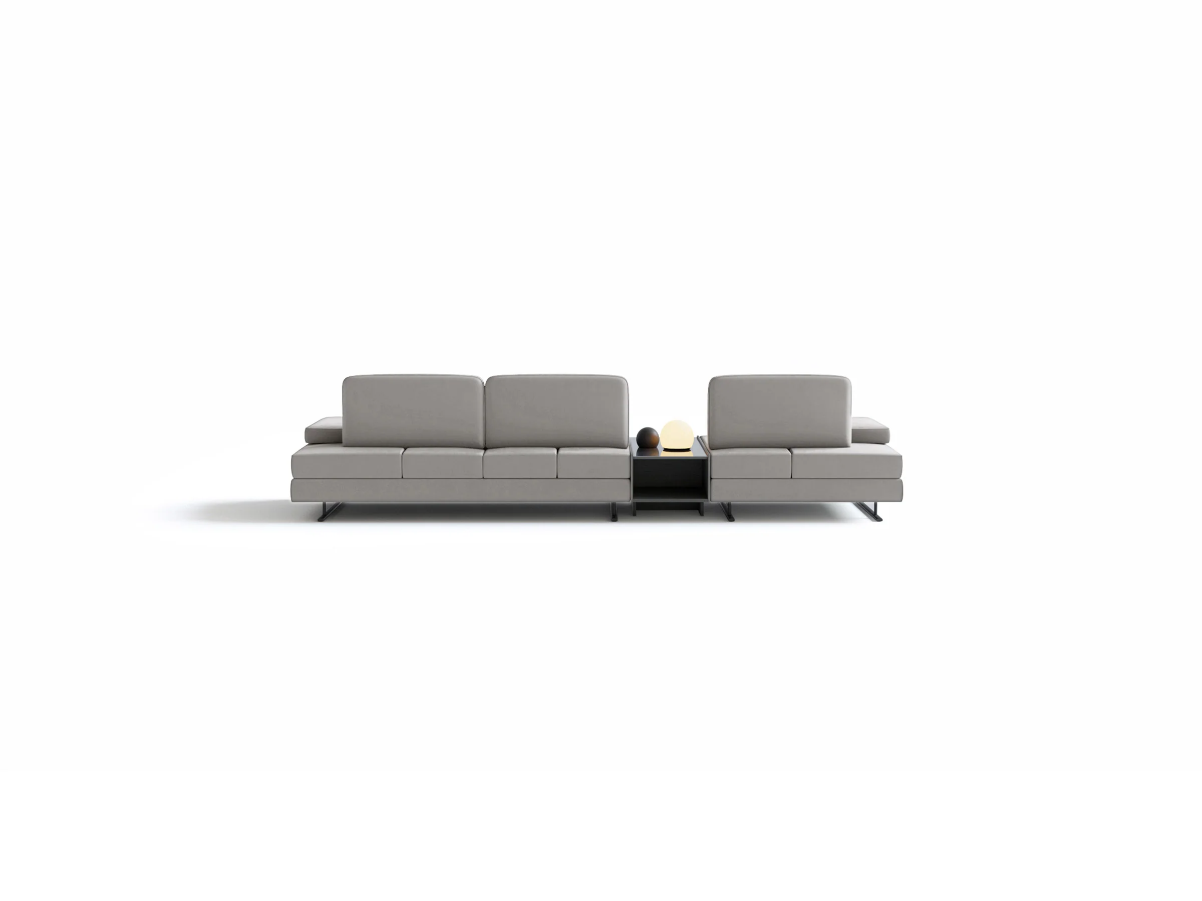 Mony Three Seater Sofa with Table - Image 4