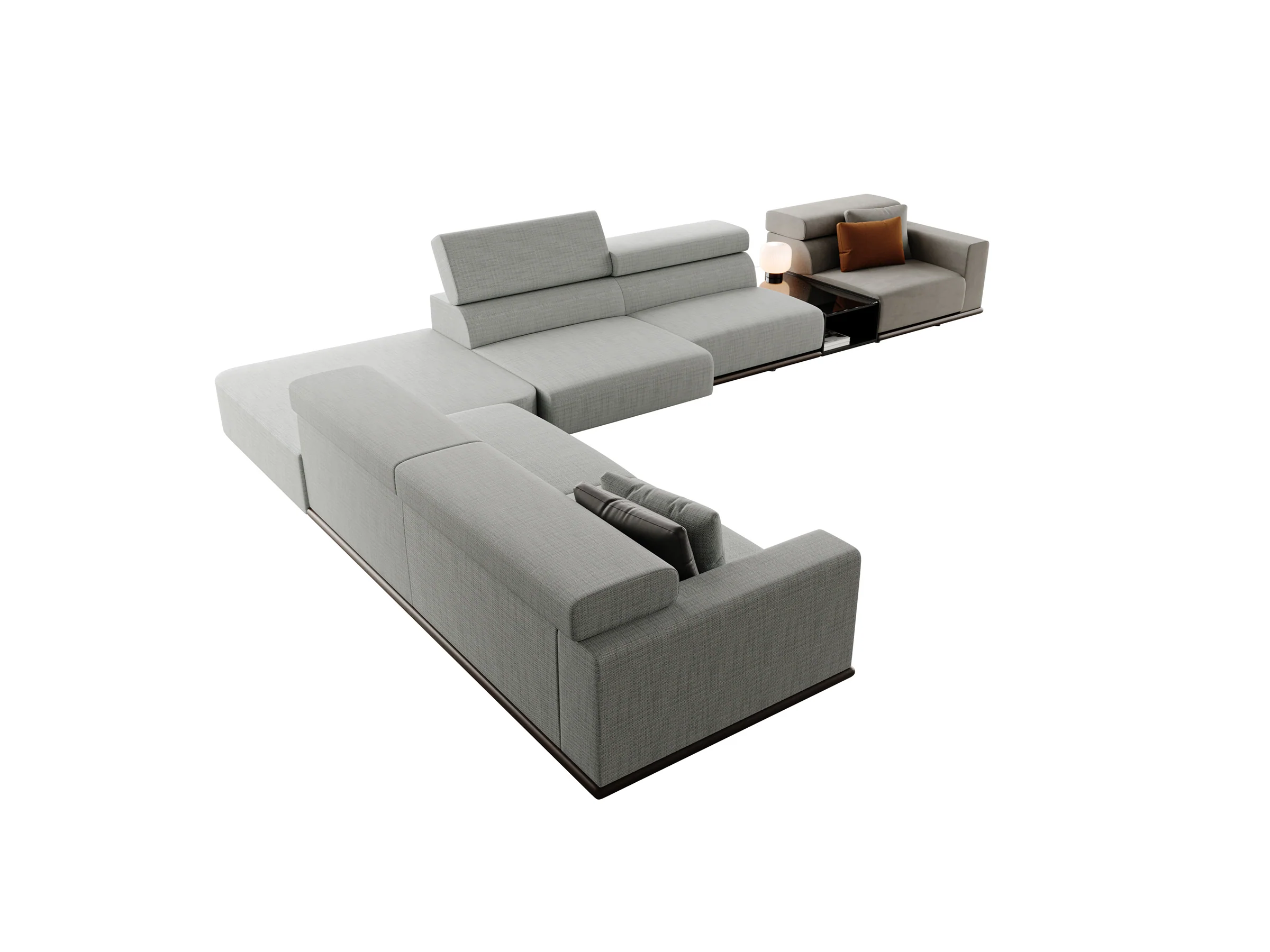 York Corner Sofa With Integrated Table - Image 5
